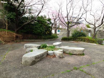 滝が谷公園付近の緑道（サレジオ学園の裏辺り）
