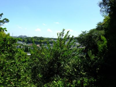 大塚・歳勝土遺跡公園「谷の中の蛍と堅田の落雁」方面
