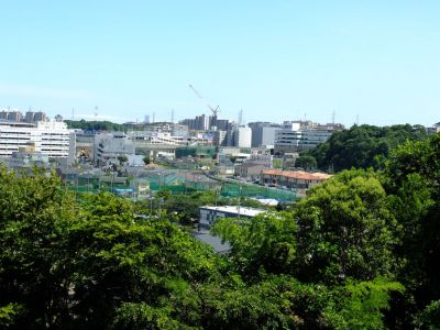 中川八幡山公園（境田橋、城山方面）
