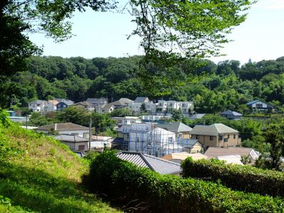 境田の暮雪（中川八幡山公園より）
