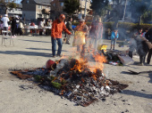 どんど焼きの写真