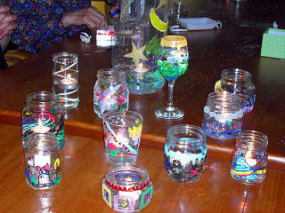 できあがったキャンドルスタンドの写真