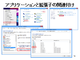 �A�v���P�[�V�����Ɗg���q�̊֘A�t��
