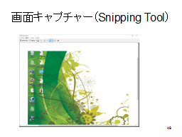 ��ʃL���v�`���[�iSnipping Tool�j